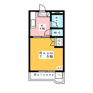 ジュネスサクラ【3階】の間取り