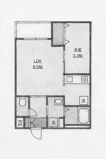 広島県福山市手城町4【アパート】の間取り