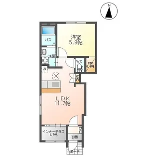 ア キラキラII【1階】の間取り