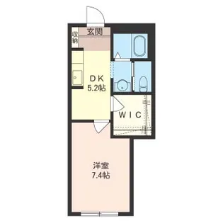 メゾン・セルコバ【1階】の間取り