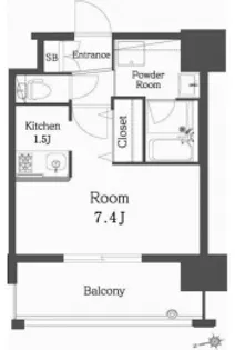 エンクレスト博多REY【14階】の間取り