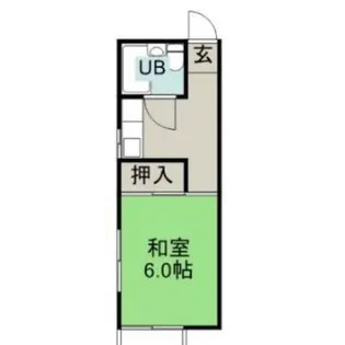 磯貝ハイツ【1階】の間取り