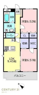 Dear Nest関間【1階】の間取り