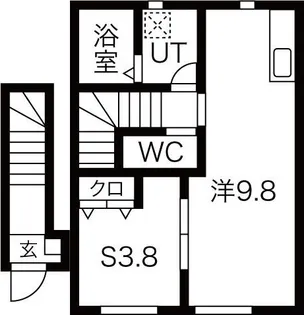 ル・メイユール尼沼B棟【2階】の間取り