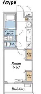 (仮称)リブリ・足立区西竹の塚【2階】の間取り