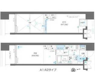 ZOOM麻布十番【4階】の間取り