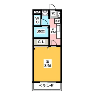 ヴィラロッソ【2階】の間取り