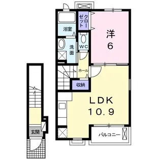 スプリング・ウインド【2階】の間取り
