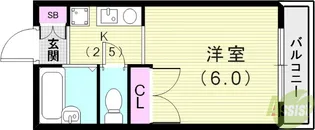 メゾン戸崎通【1階】の間取り