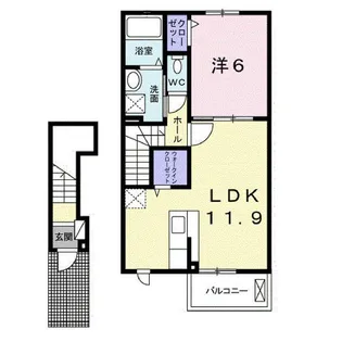 ラ・ルーチェ C【2階】の間取り