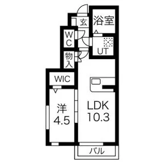 Sun fieldB棟【1階】の間取り