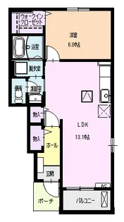 ノストラーレ エリシオン【1階】の間取り