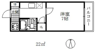 コーポアガペ【1階】の間取り