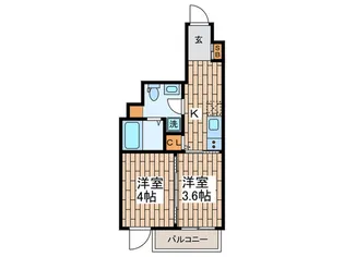 Cortile Nakaikegami【1階】の間取り