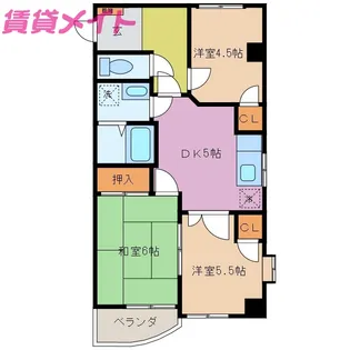 グランディルジン【3階】の間取り