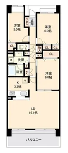 リーベスト西千葉【4階】の間取り