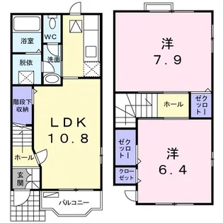 ブリアン アヴニール二上【1階】の間取り