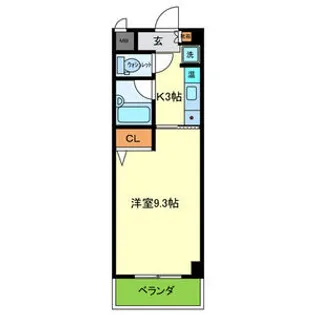 ギャレグラン【3階】の間取り