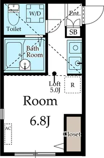 グレイス大口【1階】の間取り