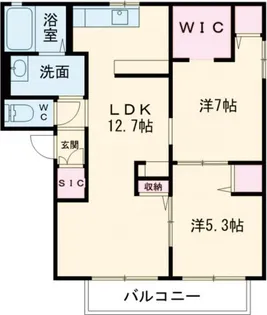 メイプルハイツ A棟【2階】の間取り