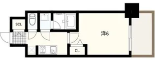 フォーリアライズ難波リアン【4階】の間取り