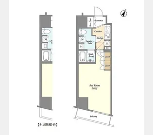 リテラス渋谷笹塚【13階】の間取り