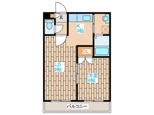 栄通銀座パレス【3階】の間取り