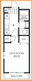 アリビオ溝の口【4階】の間取り