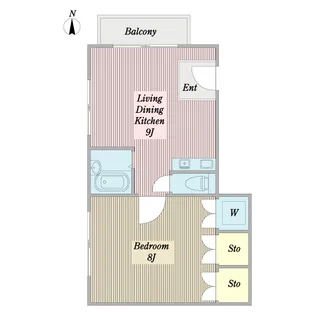NAKA HOUSE【1階】の間取り