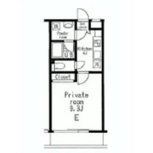 プランドール二子【3階】の間取り