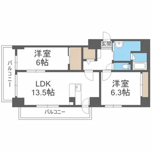Comodo22 コモド22【9階】の間取り