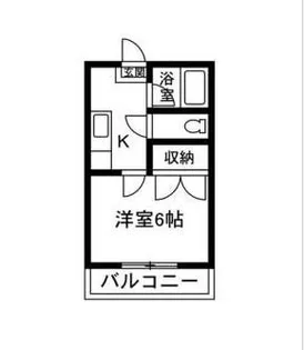 八幡ハイツB【2階】の間取り