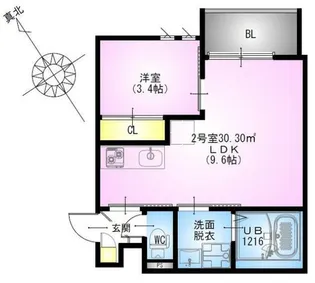 レガリスト 鶴見【3階】の間取り