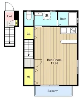スプランディード【2階】の間取り
