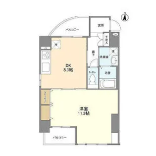 CASSIA錦糸町South Court【5階】の間取り