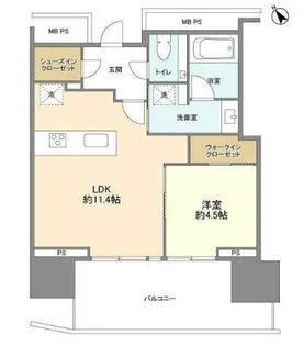 パークコート赤坂檜町 ザ タワー【7階】の間取り