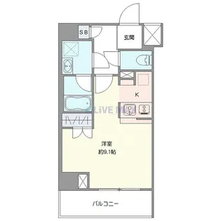 アンベリール王子II【9階】の間取り