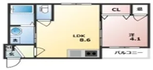 GRANDIR出来島【1階】の間取り