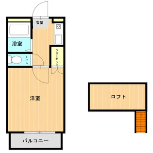 Sコーポ島崎【2階】の間取り