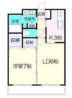 ロイヤルメゾン花ヶ島【4階】の間取り