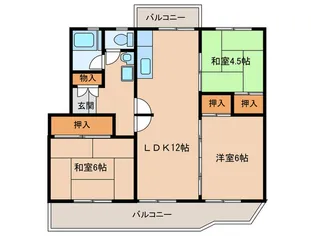 コーポドラゴン【1階】の間取り