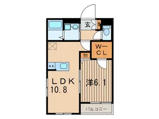 リュクス梅ヶ丘【2階】の間取り