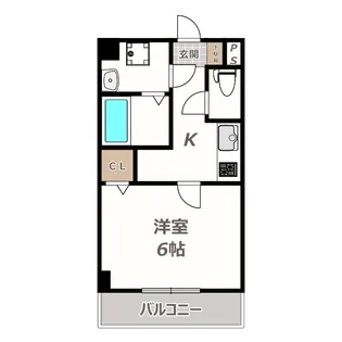 グランパシフィック松虫通【9階】の間取り