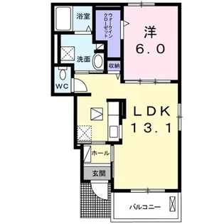 アプローズ坪井 B【1階】の間取り