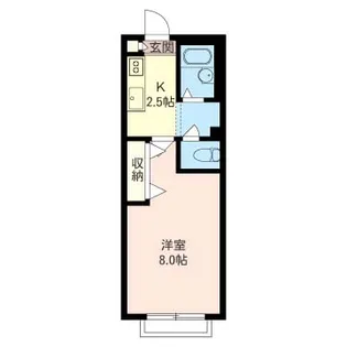 ハイムフロイデA【2階】の間取り