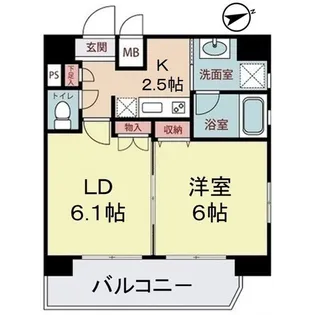 パティオ戸田公園【6階】の間取り
