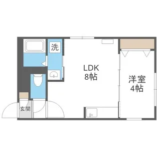 ラフィーネ発寒南【4階】の間取り