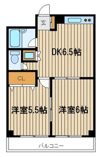 プラザサンタナカ1号館【4階】の間取り