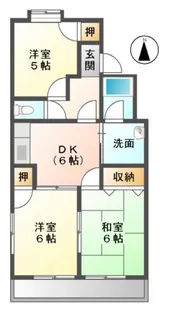 グリーンヒルズムロガ【2階】の間取り