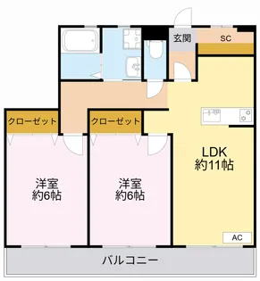 メゾンサトウ【2階】の間取り